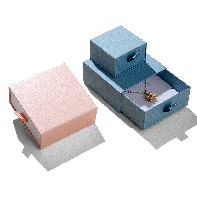 In stock pull jewelry box ring ear stud box bracelet necklace storage box jewelry box drawer jewelry box