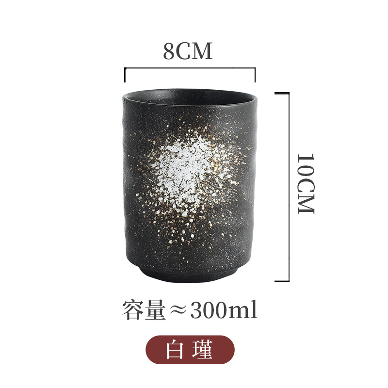 Picture of Japanese Style Creative Ceramic Vintage Tea Cup Sushi Cup Stoneware Straight Body Cup Stoneware Water Cup for Household Restaurant