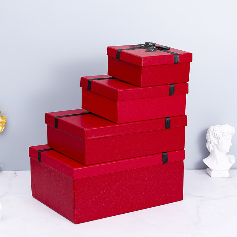 Picture of Hand gift box towel gift box thermos cup gift box heaven and earth cover packaging box wedding companion factory spot wholesale