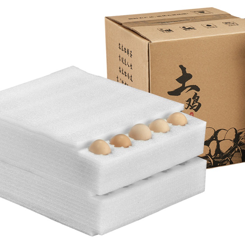 Pearl cotton egg tray 10 pack shockproof packaging egg shatterproof egg packing box special foam box for express delivery