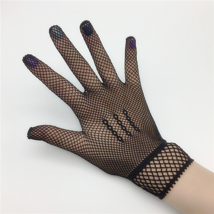 Summer Women's Night Lead Mesh High Elastic Thin Mesh Wedding Gloves Women's Driving Gloves