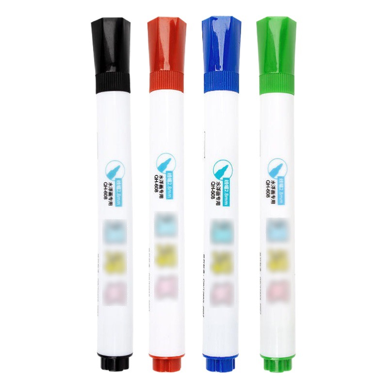 Children's Water Floating Pen Whiteboard Pen Erasable Water Marker Pen Teaching Drawing Digital Pen Color Whiteboard Pen