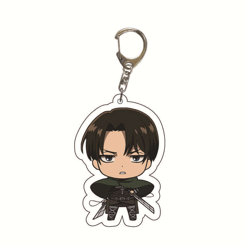 Picture of Attack on Titan Peripheral Pendant Comic Alan Will Soldier Double-Sided Acrylic Keychain School Bag Cross-Border