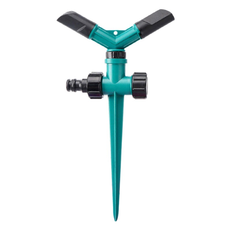 Automatic rotating sprinkler lawn garden vegetable garden sprinkler tandem pin sprinkler garden floor sprinkler