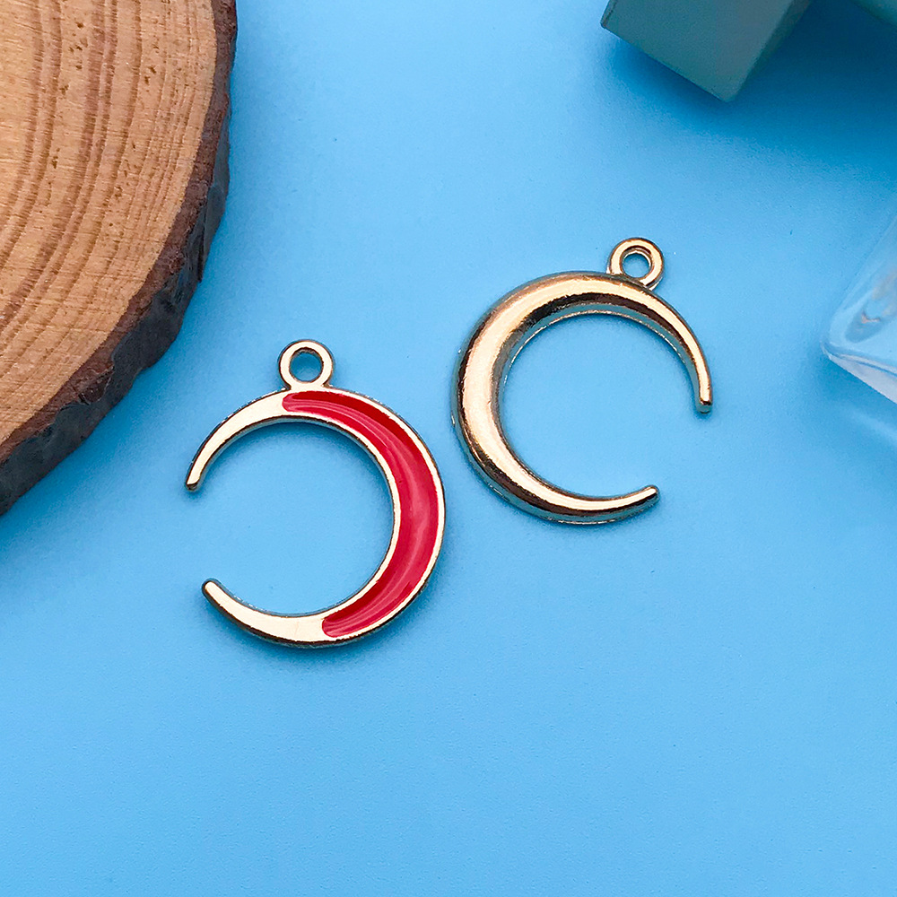 Picture of Mix 30 Color Cartoon Creative Drop Oil Jewelry Zinc Alloy Pendant DIY Earrings Necklace Pendant Jewelry Accessories