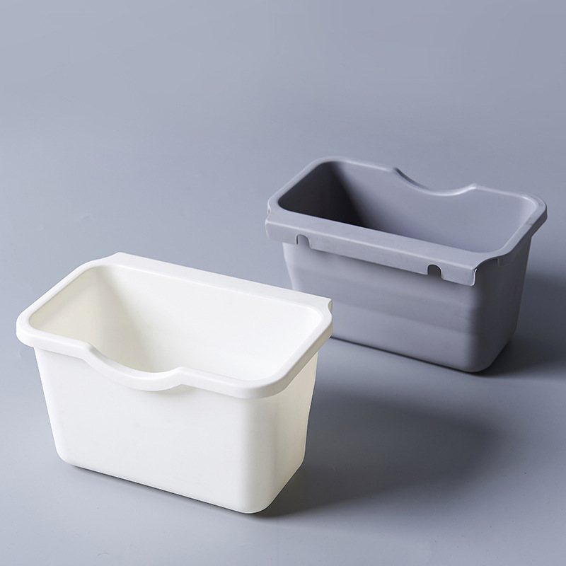 Picture of Kitchen Cabinet Door-Style Trash Can for Home Use, Lidless Plastic Desktop Hanging Storage Box for Organizing Miscellaneous Items