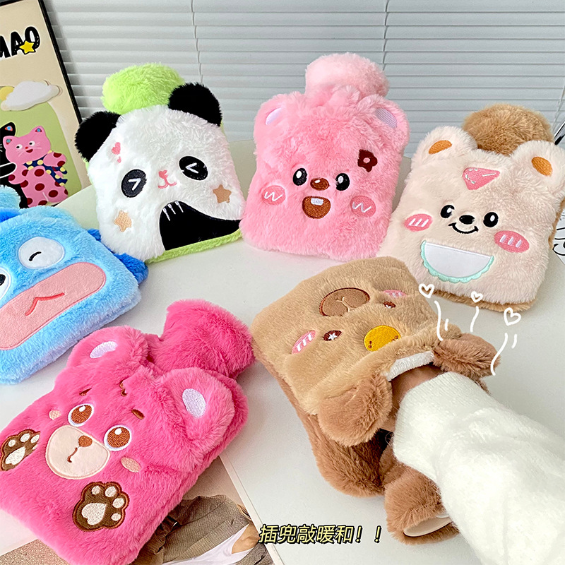 Picture of New Style Pocket Plush Hot Water Bag Cute Cartoon Water Injection Warm Water Bag Winter Winter Winter Winter Winter Winter Winter Winter Winter Winter Winter Winter Explosion-proof
