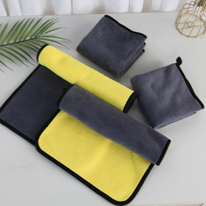 Picture of Double-Sided Thickened Car Wash Towel, Fine Fiber, Soft, Absorbent, Cleaning Cloth That Does Not Damage Car Paint, Car Wiping Towel, Car Wash Towel