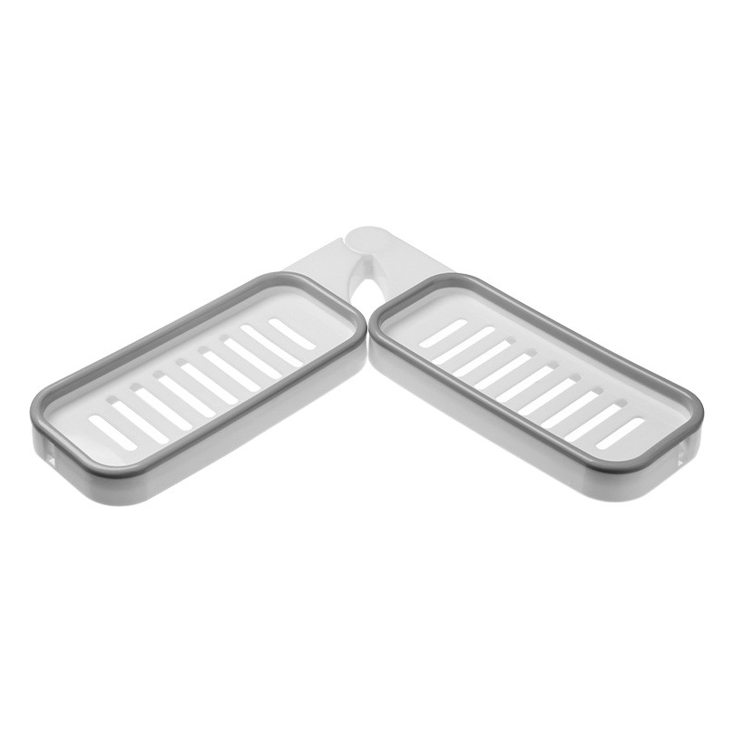 Bathroom rotating storage rack bathroom punch-free corner rack toilet suction wall suction cup bathroom storage square rack