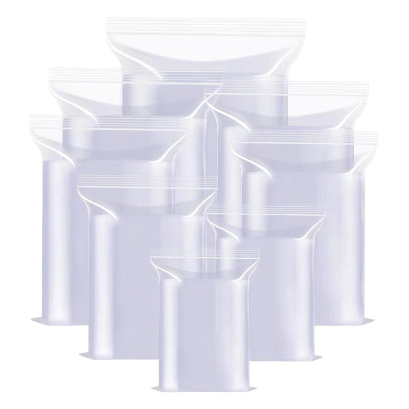 7*10 small size self-sealing bag transparent thickened pe plastic packaging bag jewelry sealing bag sealing bag custom wholesale