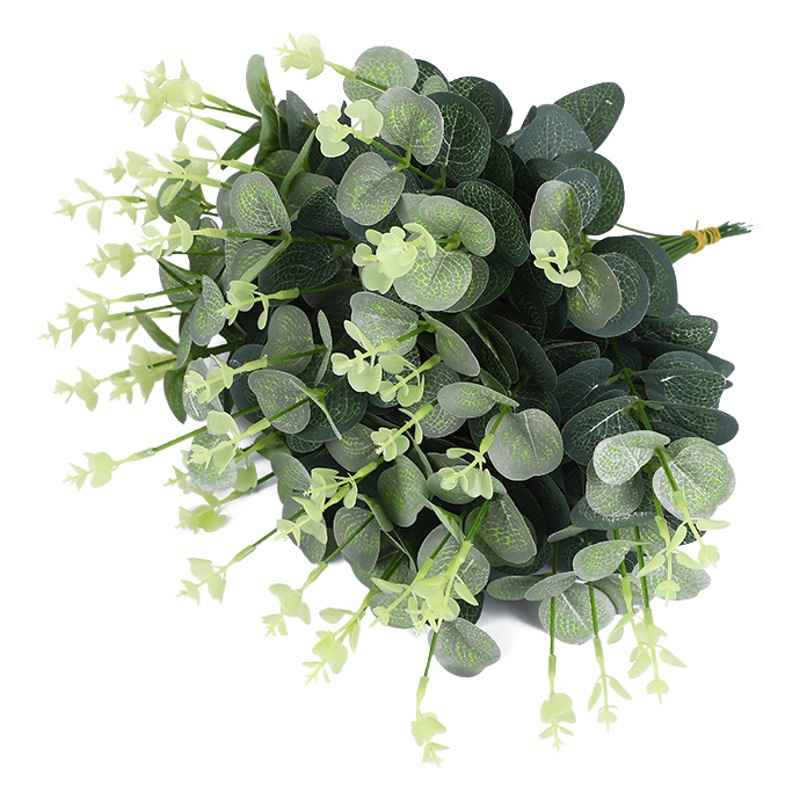 Simulation of single money leaf eucalyptus leaf money Branch Lysimachia rattan wreath accessories flower row flower Lysimachia