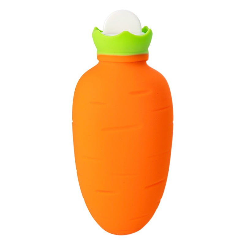 Carrot Hot Water Bag Platinum Silicone Microwave Heating Warm Water Bag Cold and Hot Dual-purpose Ice Compress Belly Warmer
