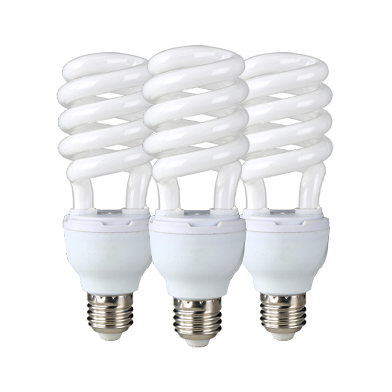 Picture of Factory wholesale energy-saving lamp tricolor high-power half screw energy-saving bulb spiral household glass tube