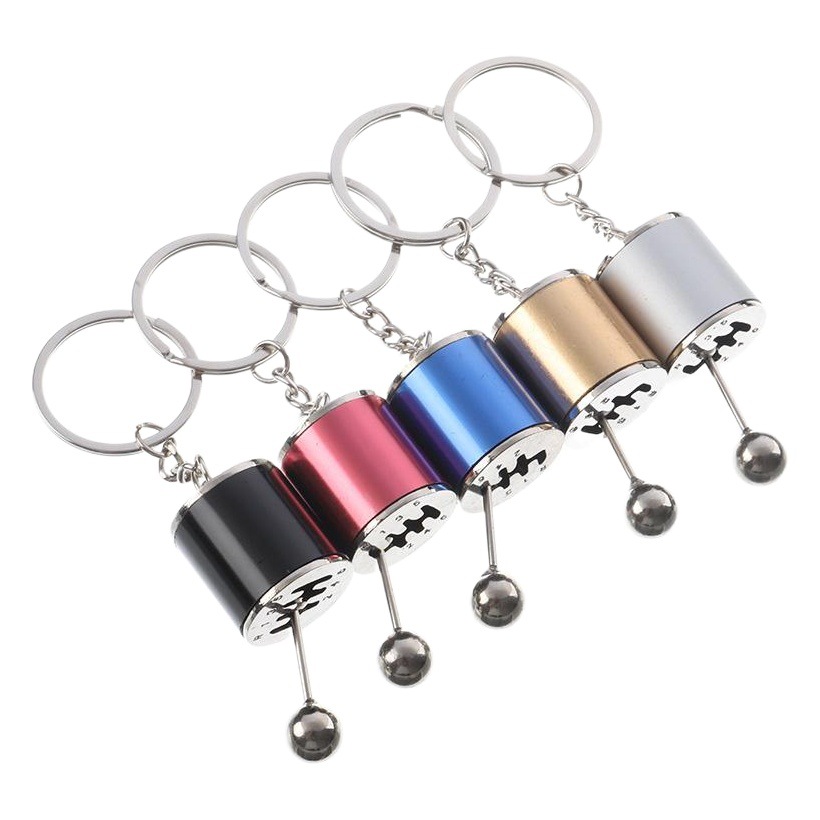 Factory spot direct sales car modified gear shift key chain creative personality car modified gear head key chain