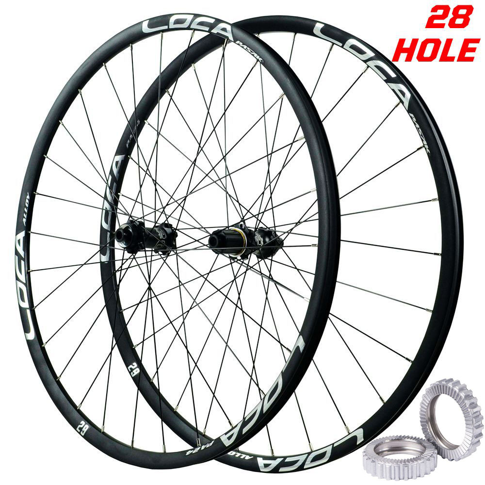 Picture of Mountain bike direct pull wheel set 26/27.5 lock 28 hole 700C off-road disc brake road wheel set 54T planetary ratchet