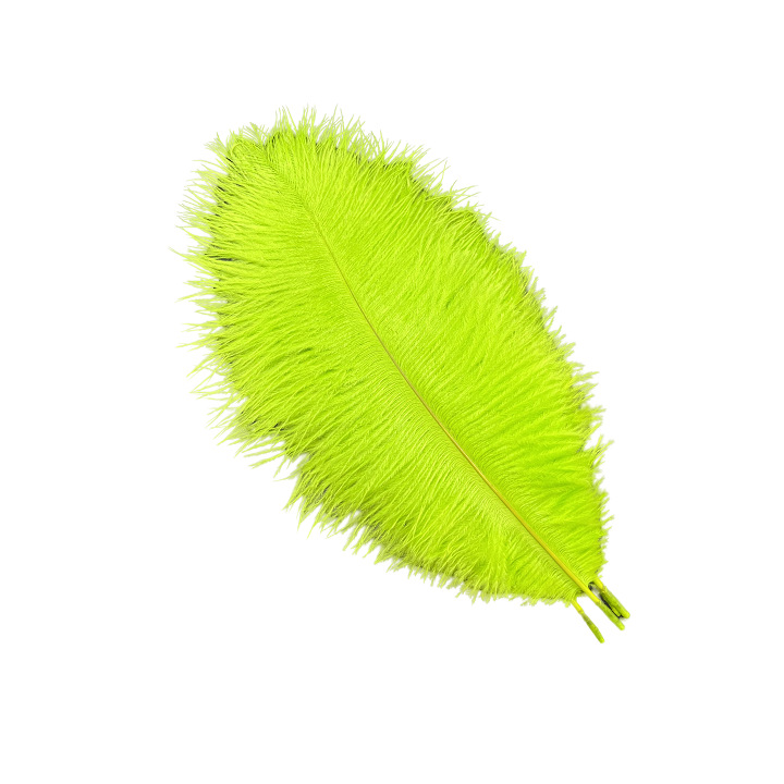 Picture of White ostrich feather 25-30cm natural ostrich feather dyed feather wedding decoration lamp ornament feather