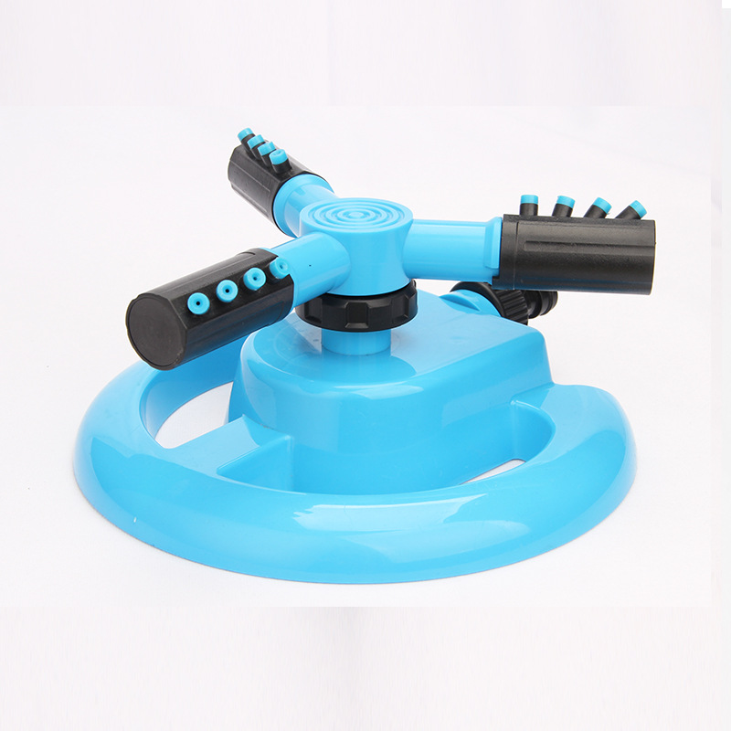 Picture of Manufacturer Supplies Crescent-Shaped Nursery Fully Automatic Rotating Sprinkler Three-Pronged Nozzle Garden Gardening Lawn Irrigator
