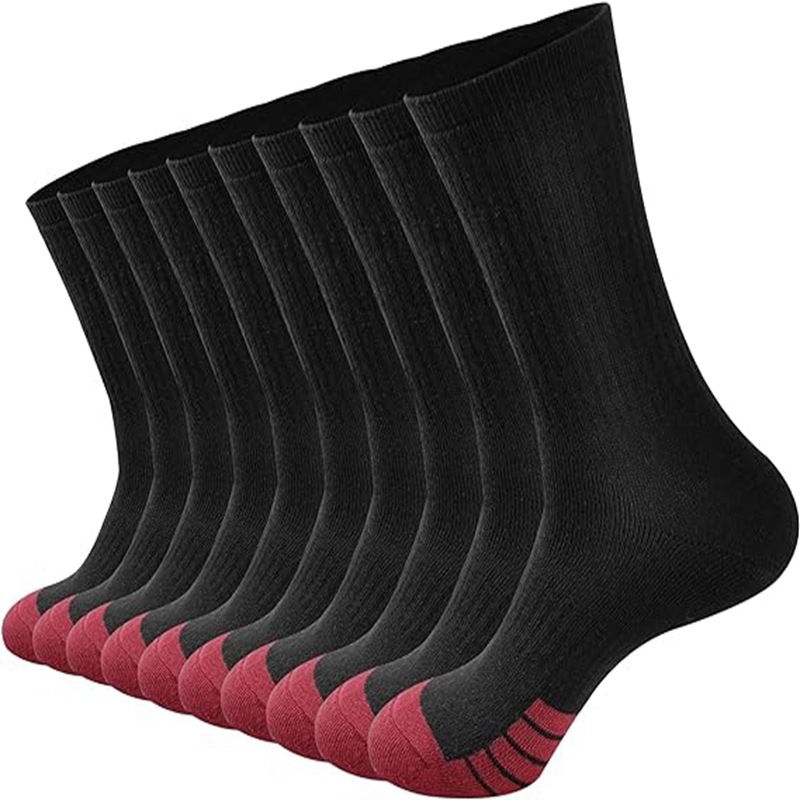Picture of Zhuji Socks Large Size Elastic Mid-Tube Cotton Socks White Basketball Sports Socks Autumn and Winter Men's Long Socks Wholesale