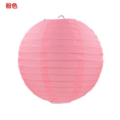 Picture of Color Cloth Outdoor Cloth Lantern Waterproof Round Lantern Silk Cloth Folding Cloth Lantern Wedding Festival Mid-Autumn Decoration