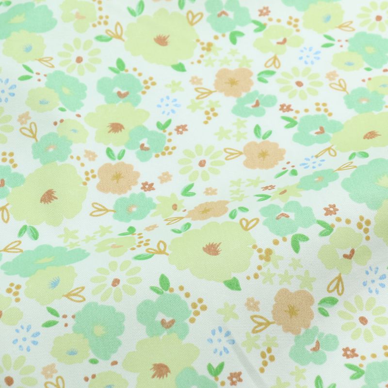 Picture of Korean version of pastoral small floral dress summer quilt cotton twill fabric cotton quilt cover bed sheet fabric wholesale
