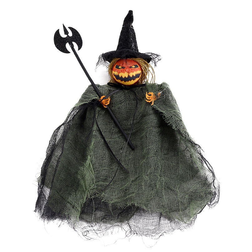 Amazon Halloween Decorations Hanging Ghost Festival Horror Pumpkin Doll Pendant Home Party Hanging Ornaments