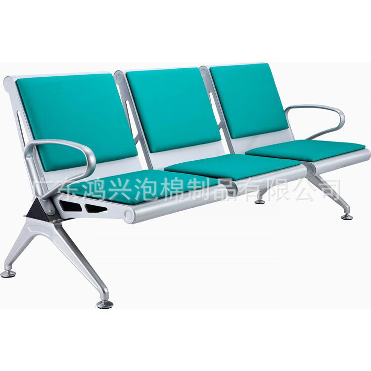 Factory Supplies Polyurethane Pu Waiting Chairs, Aluminum Alloy Self-Skinning Waiting Chairs, Row Chairs, Airport Chairs