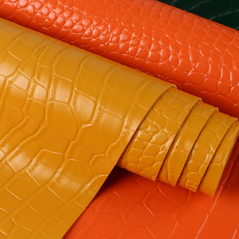 Picture of K1566 1.7mm Crocodile Leather Wholesale Matte Surface Embossed Faux Leather Bags Handbag Leather