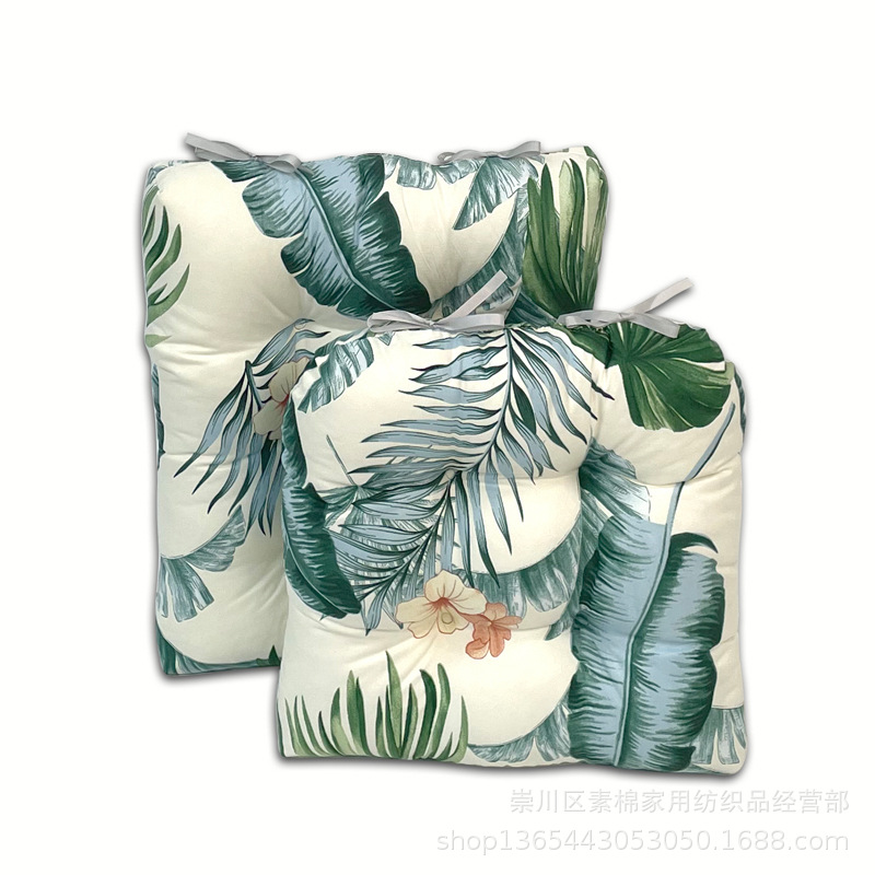 Thickened outdoor chair cushion printing seat cushion suitable for courtyard cushion 43*43/43*53cm2 pieces