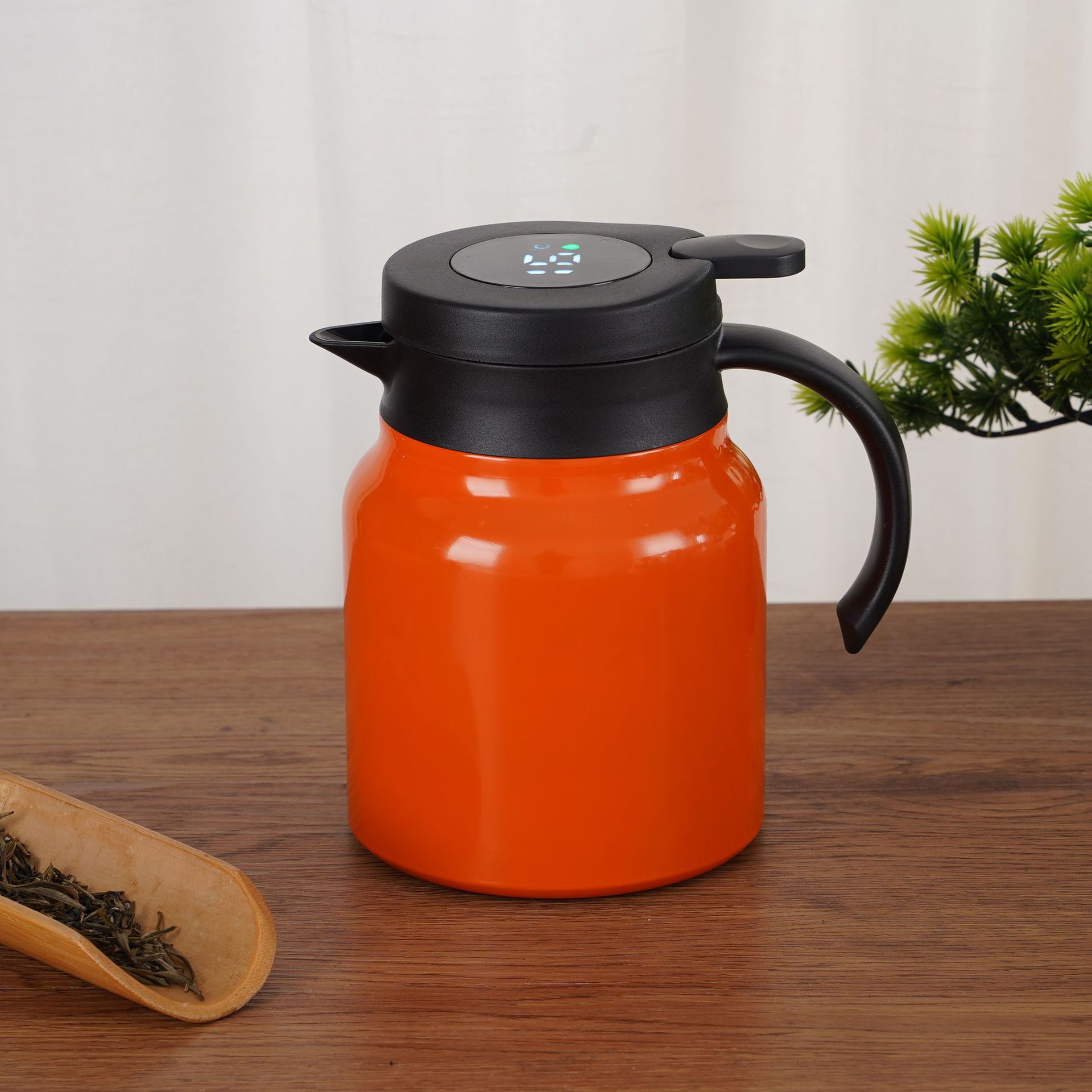 Picture of New super large capacity 316 stainless steel stewed teapot smart household pot handle insulation pot gift pot