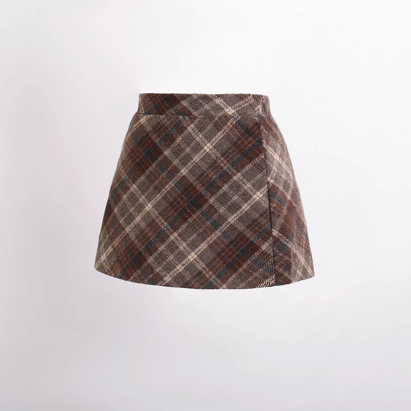 Picture of New Spring Autumn and Winter Girls Red Wool Skirt French High Waist Slimming Western Style All-match Children's A- line Skirt 6