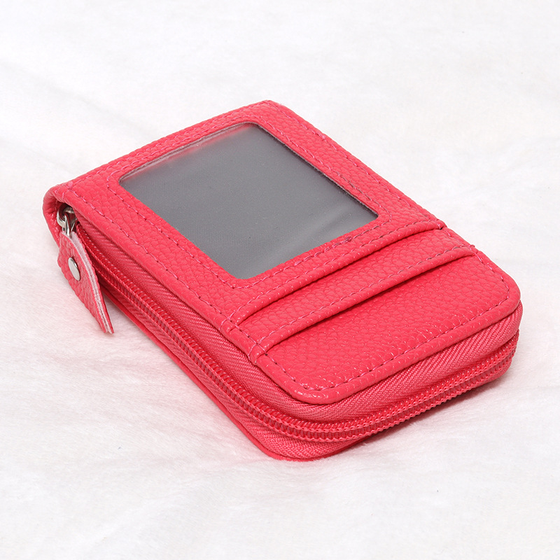 Picture of Cross-Border Organ Multifunctional Card Holder Foreign Trade New Hot Product Multi-Color Anti-Theft Zipper Vertical Short Wallet
