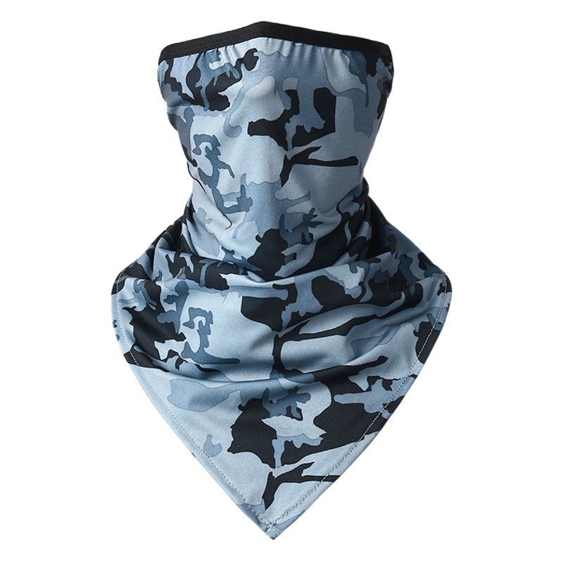 Picture of Outdoor riding triangle towel ice silk sunscreen hanging ear triangle towel summer sports outdoor breathable fishing camouflage mask