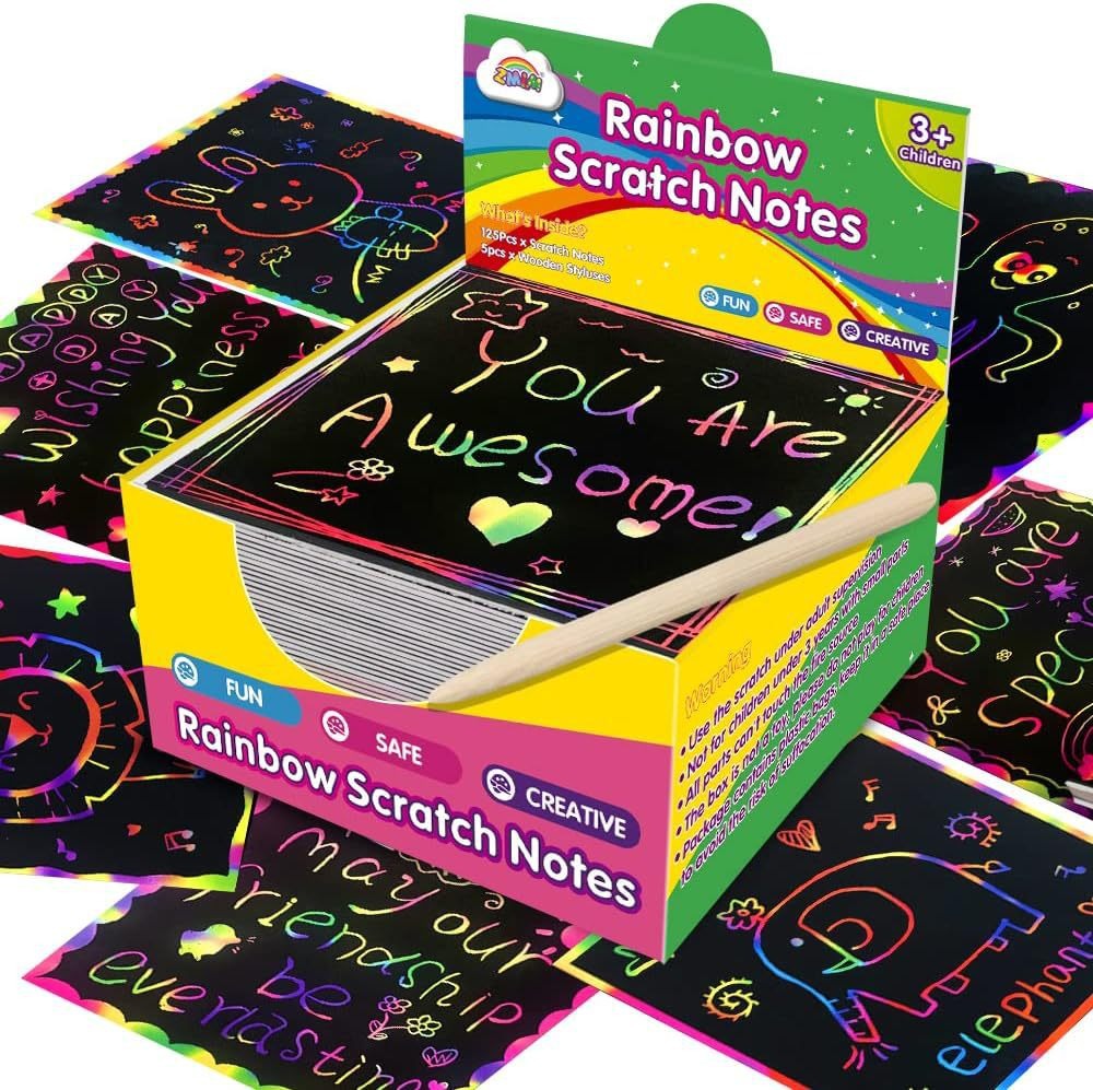 Picture of Children's DIY scratch painting book creative colorful graffiti book kindergarten art supplies wholesale student stationery Painting Book