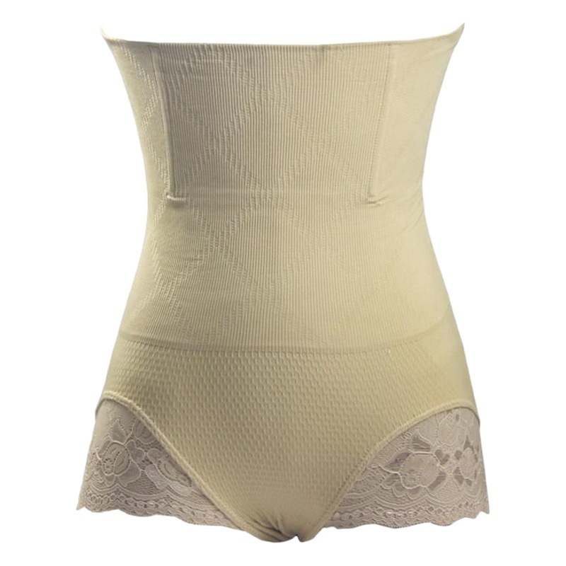 Seamless High Waist Belly-lifting Hip-lifting Body-shaping Pants Belted Waist Lace Body-shaping Pants Exposed Ass Large Size Body-shaping Underwear