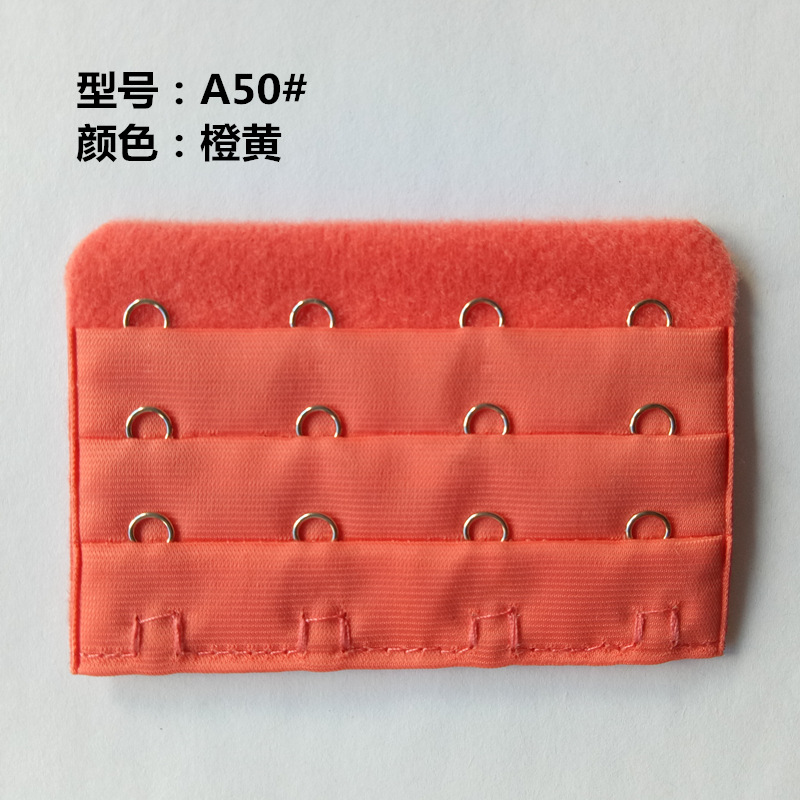 Picture of Three-row four-button stainless steel underwear back buckle three-row four-button Bra extension buckle unpackaged Bra extension buckle