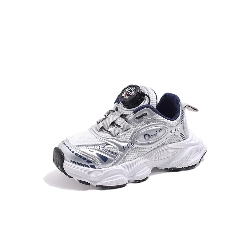 Picture of 2025 Spring and Autumn New Swivel Buckle Boys Lightweight Breathable Mesh Sneakers Girls Baby Daddy Running Shoes