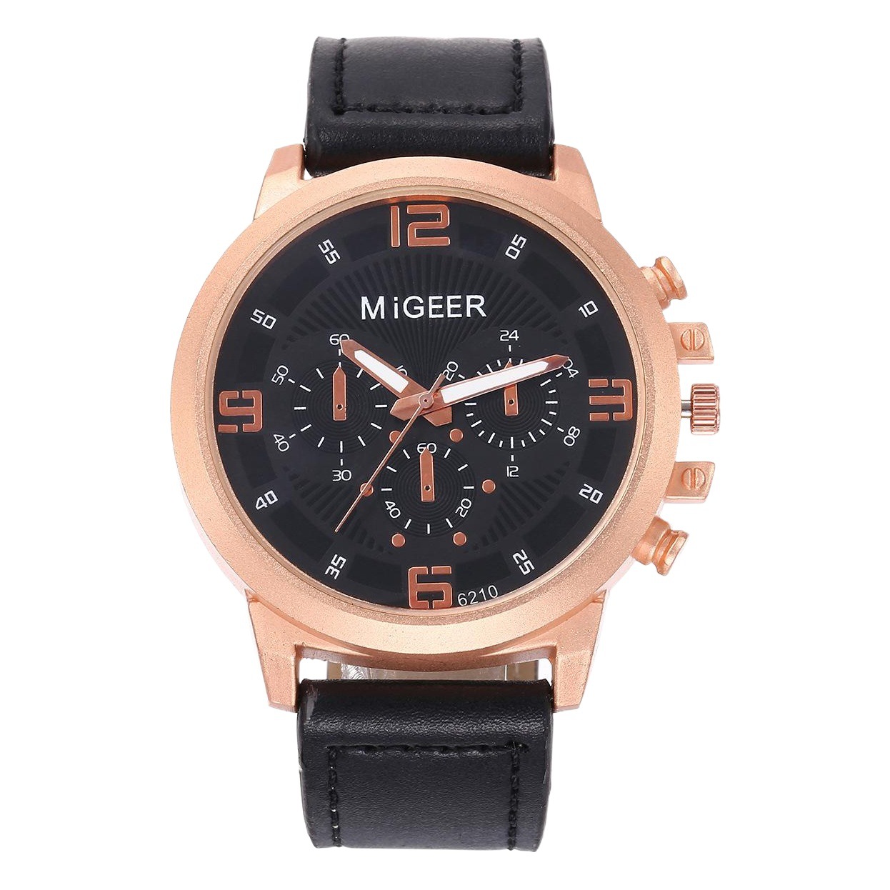 Picture of 6Pcs/Set Suit Belt+Wallet+Button Cufflinks+Keychain+Quartz Watch+Pen Gift Box Creative Gift Box