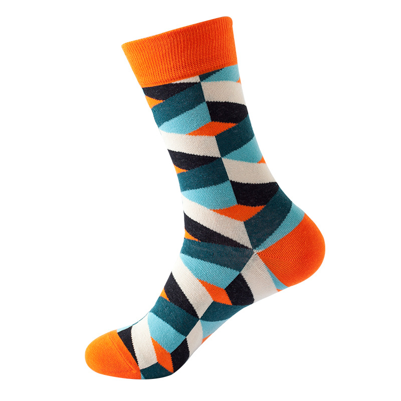 Picture of New Amazon Mid-Calf Socks for Men, Cotton, Women's European and American Ins Style Autumn and Winter Internet Celebrity Trendyy Socks Wholesale