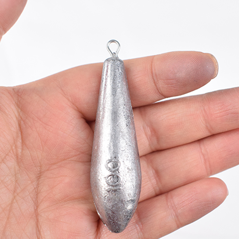 Picture of Willow Leaf Lead Pendant Fishing Gear Small Accessories with Ring String Hook Lead Lump Willow Leaf Fishing Pendant Water Drop Lead Pendant Full Gram Willow Leaf-Shaped Lead Pendant