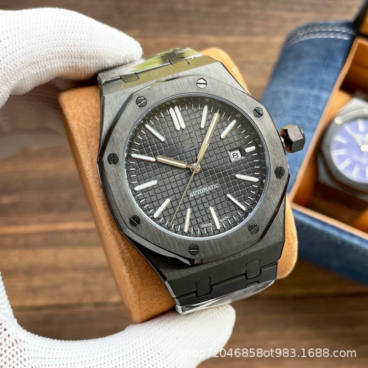Cross-Border A-P Royal Oak Men's Fully Automatic Mechanical Watch 15400-15500 Series with Luminous Waterproof Watch
