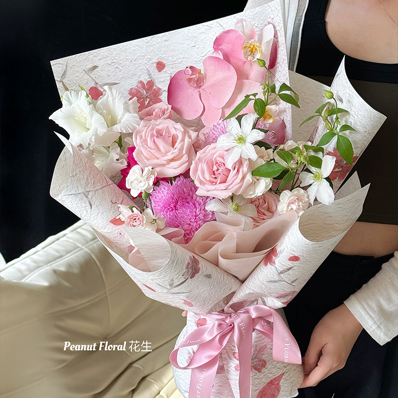 Petal Kraft Paper Thickened High Texture Art Paper Flower Wrapping Paper Handmade DIY Flower Wrapping Material Flower Flower Art Flower bouquet