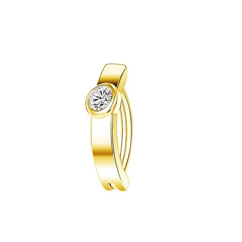 Picture of Europe and the United States cross-border hot selling smooth belly button ring diamond zircon style belly button nail belly button puncture jewelry explosions