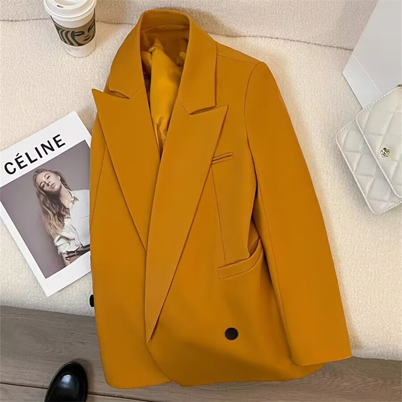 Picture of Spring and Autumn Pure Color High-end Sense Casual Loose Suit Top Temperament Ladies Fashion Trend Suit Wholesale