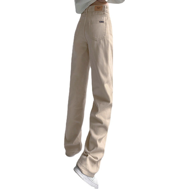 Straight Leg Jeans Women's 2022 New All-match High Waist Casual Trousers for Petite Loose Dagging Wide Leg Trendy Pants