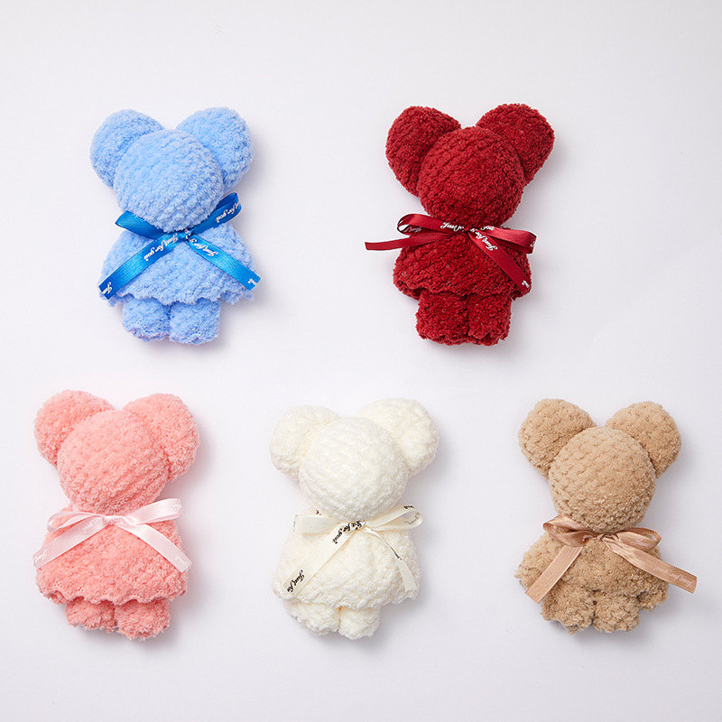 Picture of Bear Towel Souvenir Wedding Opening Small Gift Kindergarten Graduation Wedding Shop Creative and Practical Return Gift Wholesale