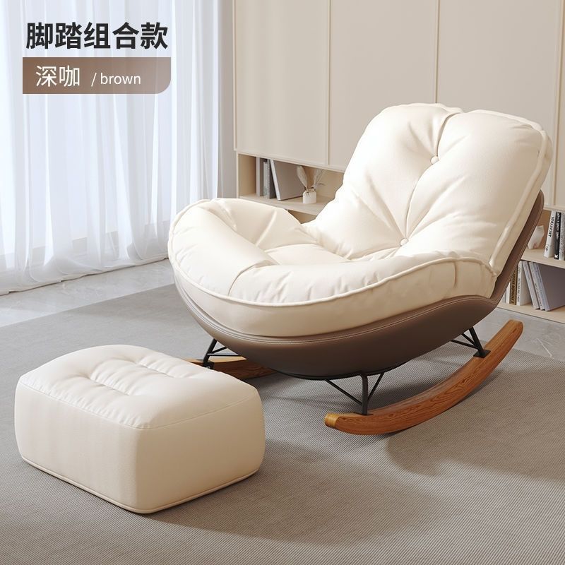Picture of Lazy Sofa Adult Recliner Adult Living Room Single Balcony Home Leisure Bedroom Comfortable Thickened Penguin Rocking Chair