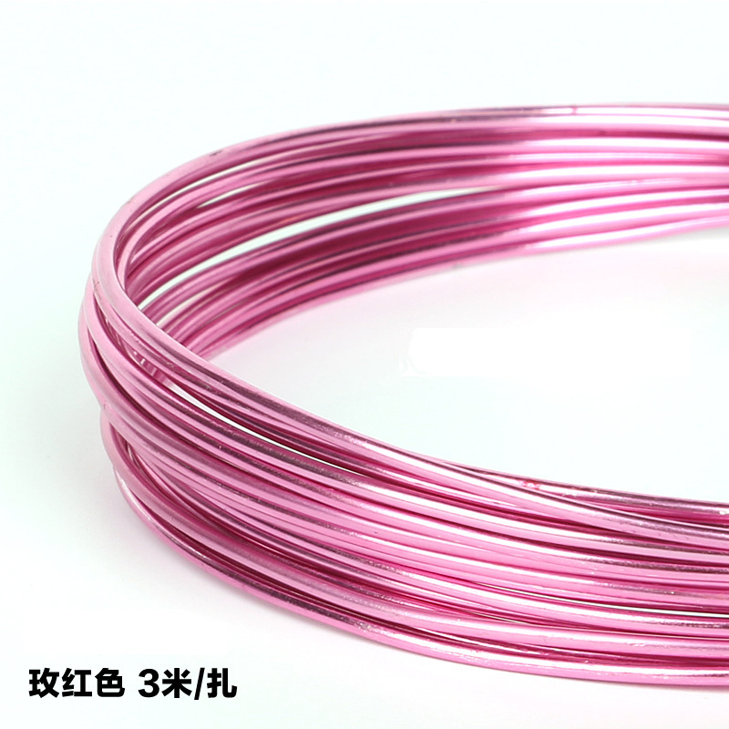 Picture of Wholesale 1mm-2.5mm oxidized colored aluminum wire DIY handmade material soft aluminum wire bicycle crafts ornaments