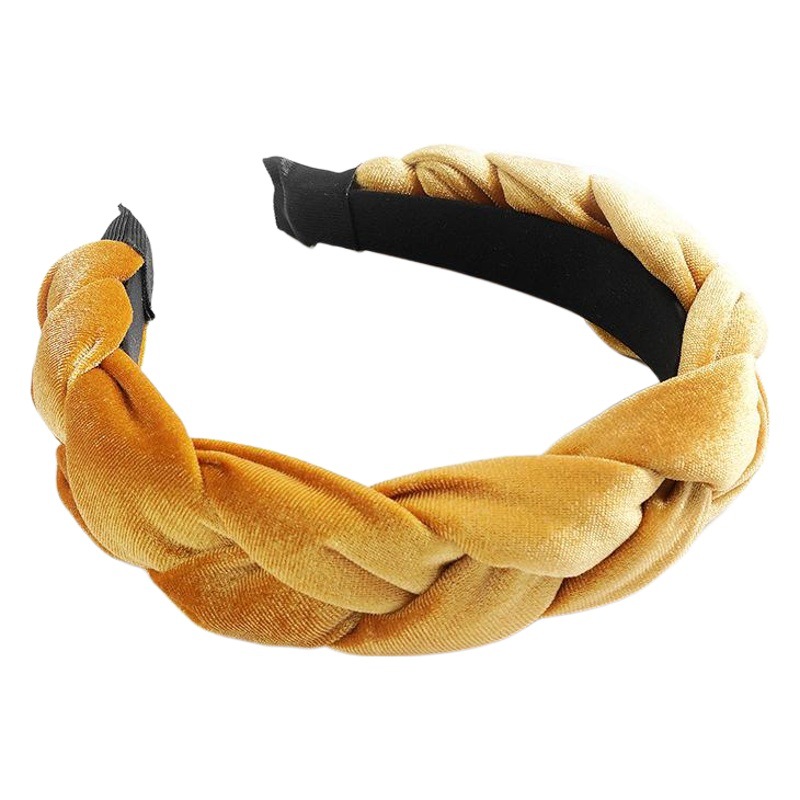 European and American braids knotted hairband Amazon ebay AliExpress cross-border supply of braided gold velvet headdress