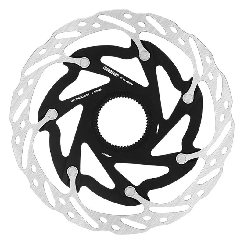 MEROCA bicycle lock disc 140/160mm highway mountain heat dissipation center line disc pneumatic disc