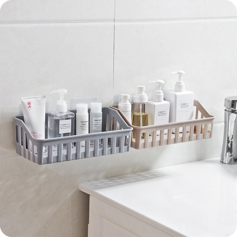 Picture of Bathroom Storage Rack Bathroom Shelf Wall-Mounted Punch-Free Storage Rack Toilet Toilet Wall Tripod